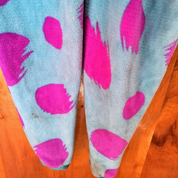 Disney Monster Inc Sully Monster Body Suit Costume Pajama Size YOUTH XL - Picture 10 of 10